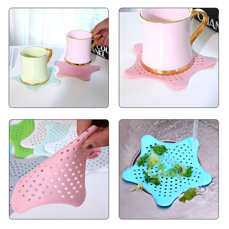 Nắp Đậy Cống Thoát Nước Bồn Rửa Chén / Phòng Tắm Bằng Silicone Chống Tắc Nghẽn Hình