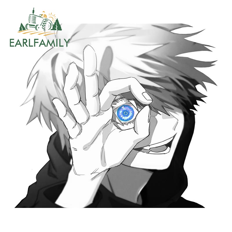 Sticker Dán Trang Trí Xe Hơi Hình Gojo Satoru Gojo Satoru Anime 13Cmx6.8Cm