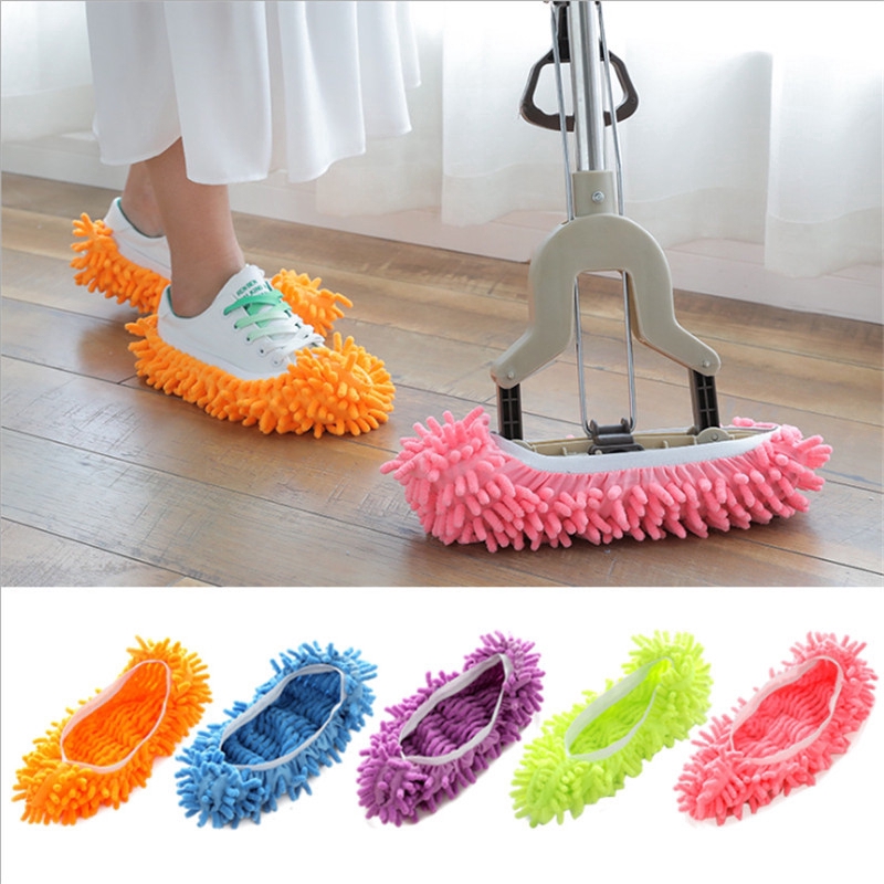 1Pc Miếng bọc vệ sinh sàn nhà có các sợi nhỏ dành cho giày