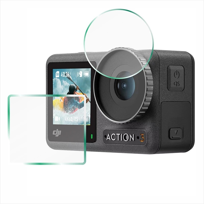 Kính Cường Lực Bảo Vệ Màn Hình Chống Trầy Xước Cho DJI Osmo Action 3 / 3