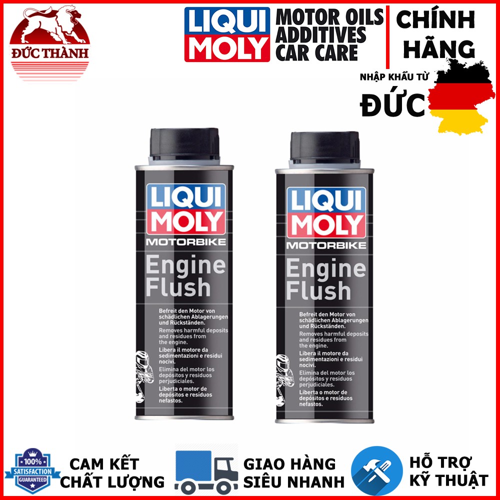 Bộ 2 chai Súc rửa động cơ Liqui Moly Motorbike Engine Flush 1657 250ml