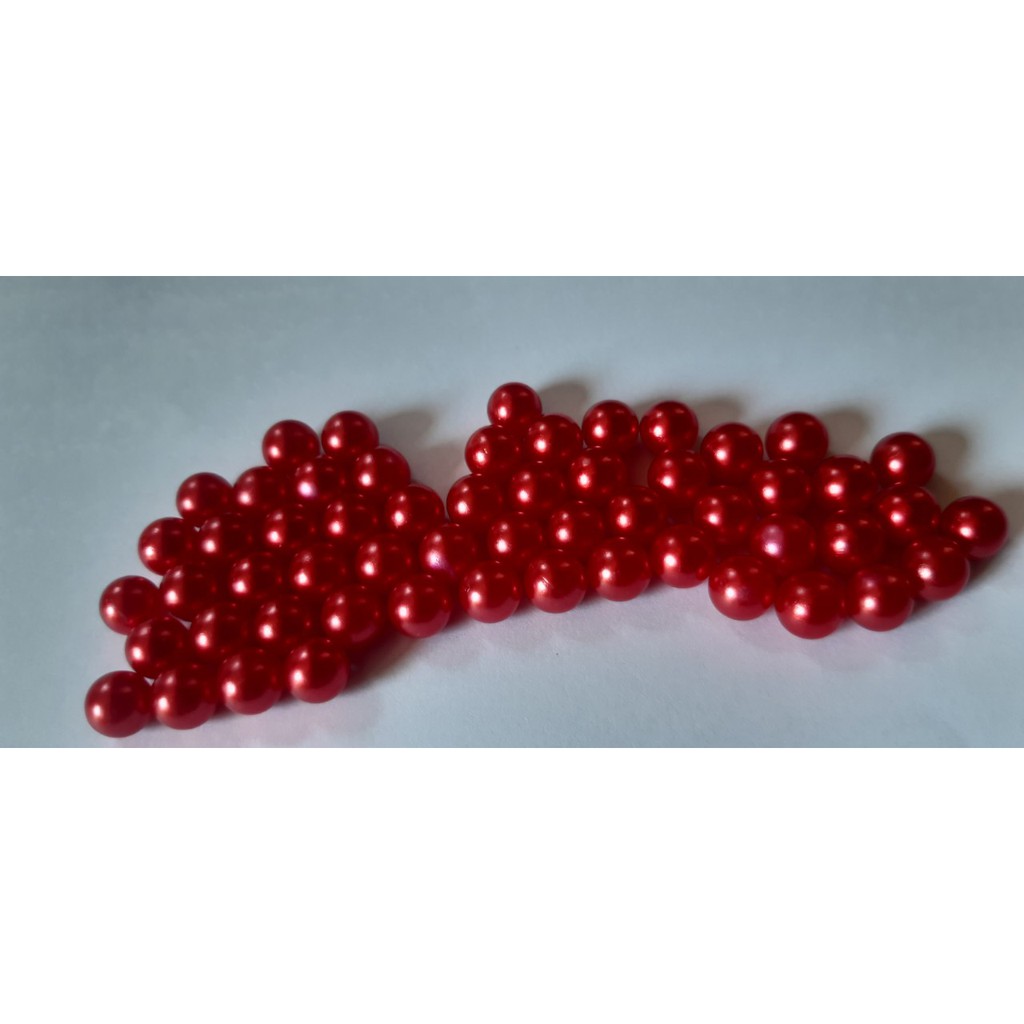 hạt giả ngọc không lỗ màu đỏ (túi 100g) | BigBuy360 - bigbuy360.vn