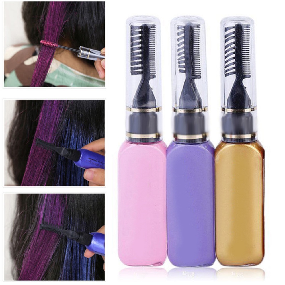 Thuốc nhuộm tóc tạm thời không độc hại dạng lược 15ml