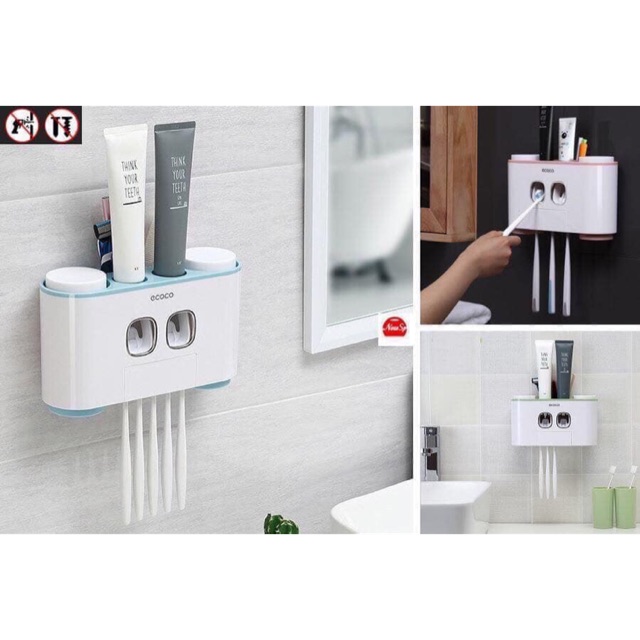 Bộ nhả kem đánh răng tự động COCO (tặng kèm 4 cốc)
