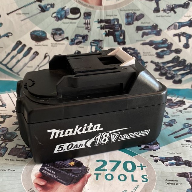 BN. Vỏ pin Makita 5s 18V 2 hàng sạc Adapter, tem in đẹp.