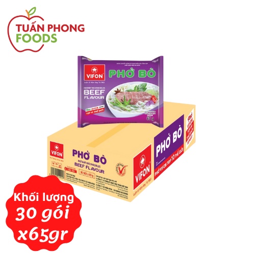 Phở bò Vifon 65g x 30 gói