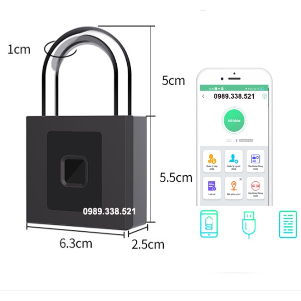 Khóa Vân Tay Thông Minh + Chắc Chắn + An Toàn + Tiện Lợi + Dễ Sử Dụng - Smart Lock