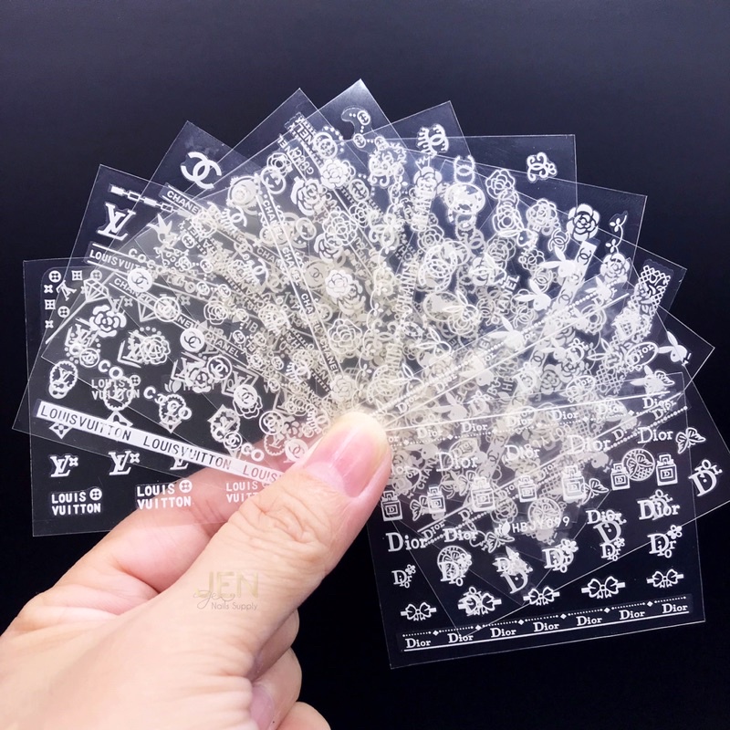 Sticker dán móng thương hiệu-hình dán nail