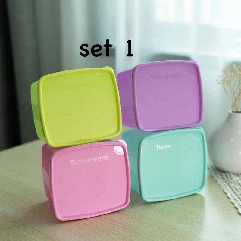 HỘP TRỮ MÁT, TRỮ KHÔ TUPPERWARE TRUNG CHÍNH HÃNG (SET 4 HỘP)