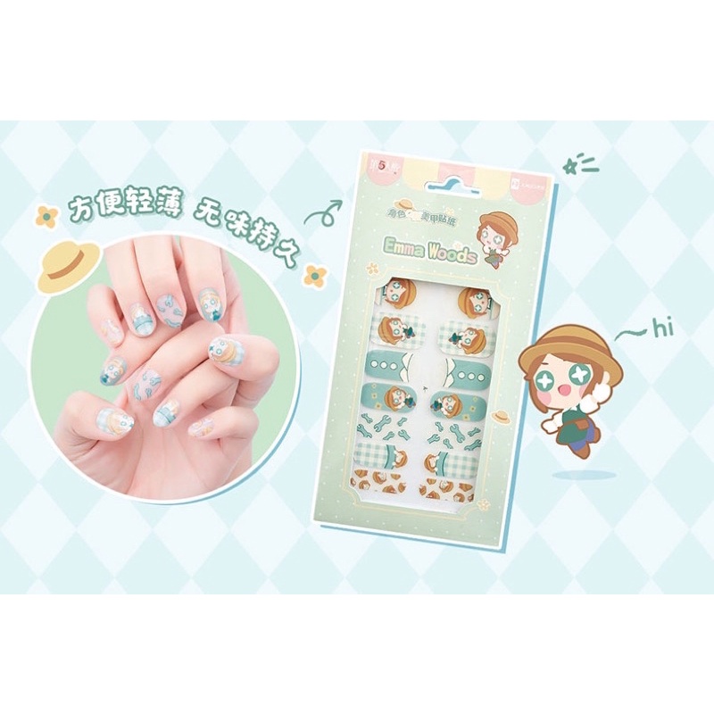 Miếng dán trang trí móng nhân vật Identity V chính hãng NetEase