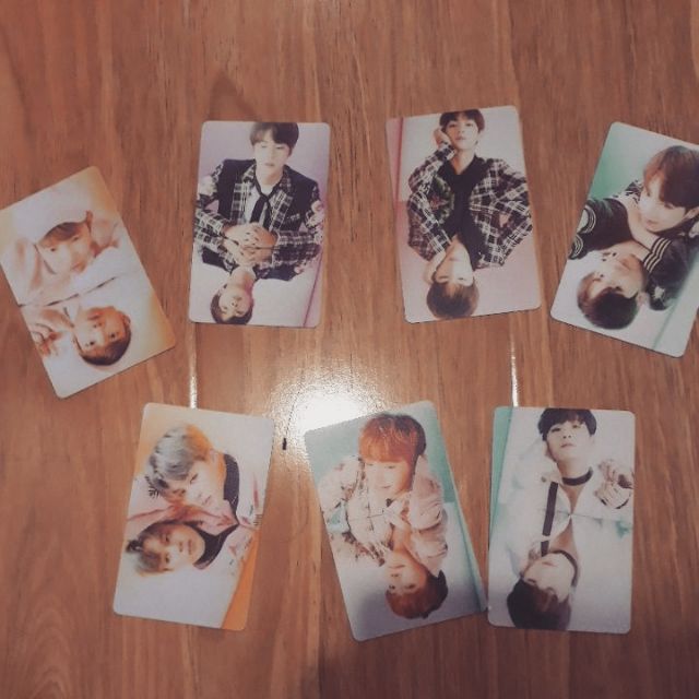 Card BTS dán Photoshoot Wings Tour