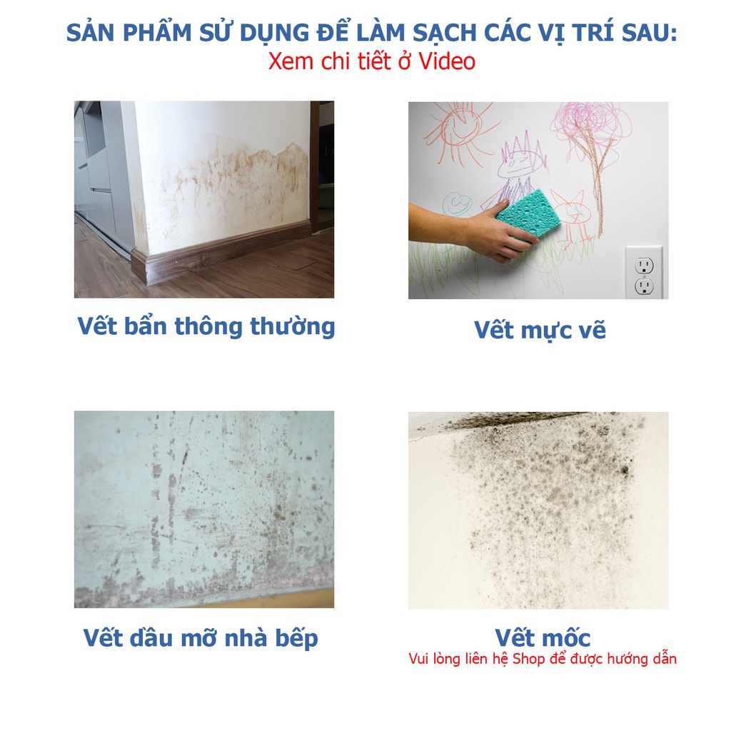 Tẩy rửa đa năng Hàn Quốc làm sạch tất cả những vết bẩn bám trên thiết bị nội thất gia đình, văn phòng 500ml