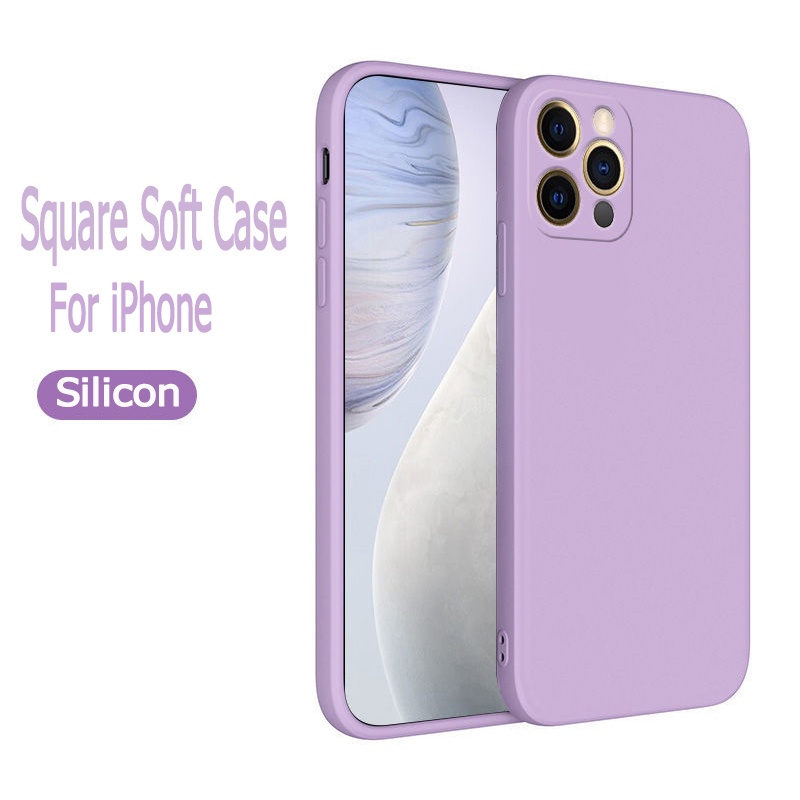 Ốp điện thoại silicon mặt nhám chống xước chống vân tay bảo vệ camera thích hợp cho iPhone 13 Mini 12 Pro 11 Max
