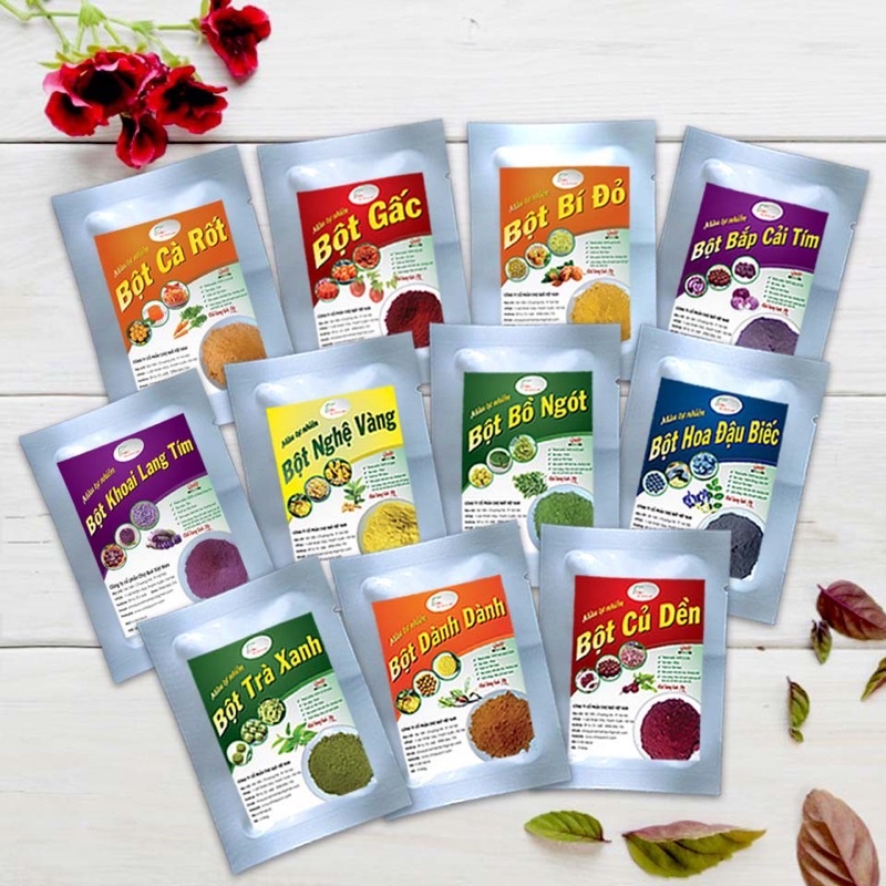 Bột Tạo Màu Thực Phẩm Rau Củ Quả Tự Nhiên Gói 20g