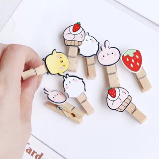 KẸP GỖ ĐÔRÊMON KÈM DÂY( 3,5cm x0,7cm ) BỘ 10 CHIẾC