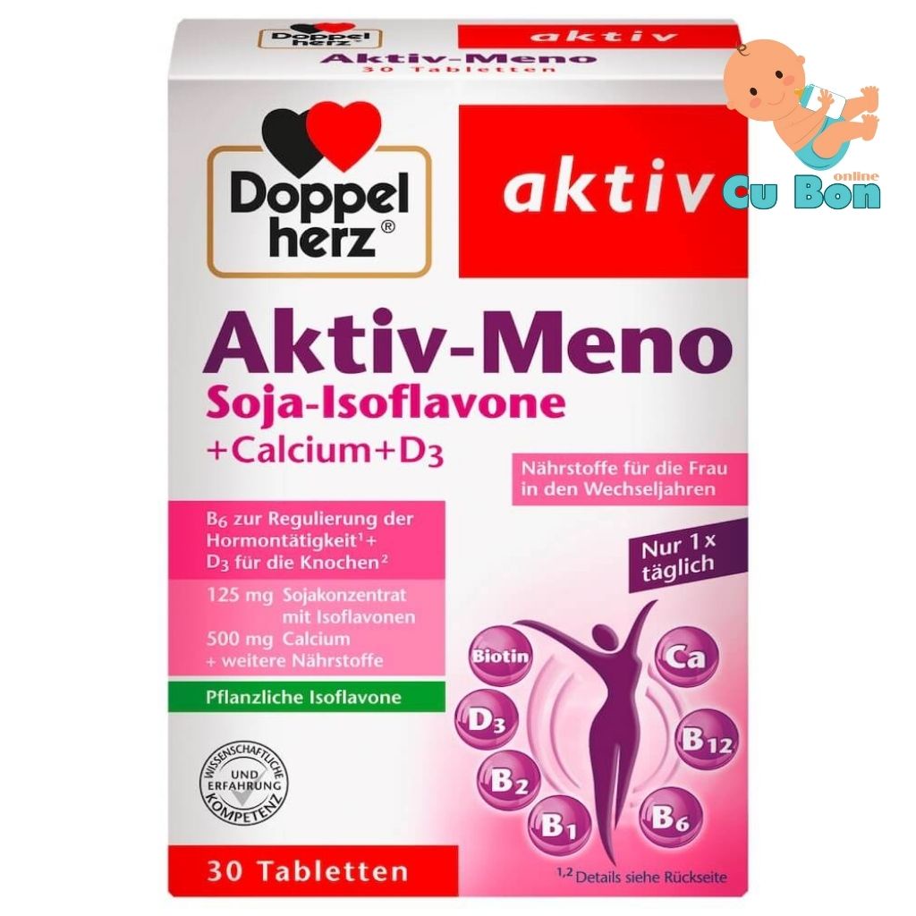 Viên Uống Doppelherz Aktiv Meno Cân Bằng Nội Tiết Tố Nữ, 30 Viên Của Đức