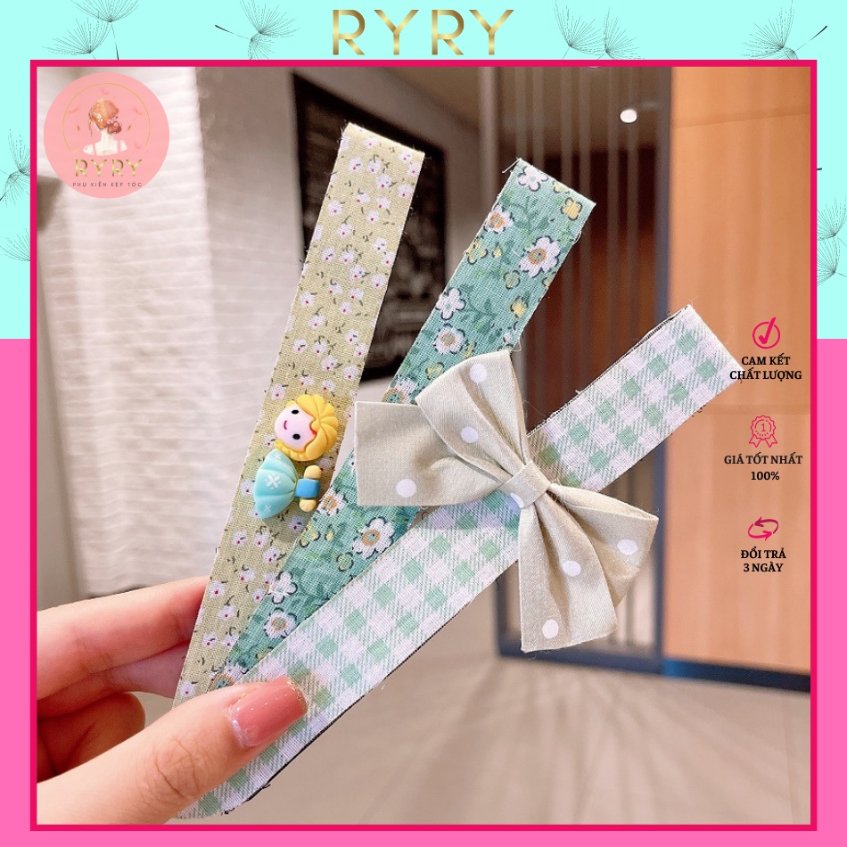 Set 3 Cài Dán Tóc Siêu Dễ Thương Xinh Xắn Cho Bé Gái