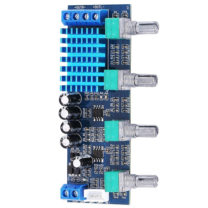 XH-M577 TPA3116D2 Audio High Power Tone Op Amps DC 12-24V Dual-channel Stereo 2 x 80W Digital Amplifier Board B4-003