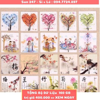 Combo 15 móc dán tường chịu lực treo đồ họa tiết 3D