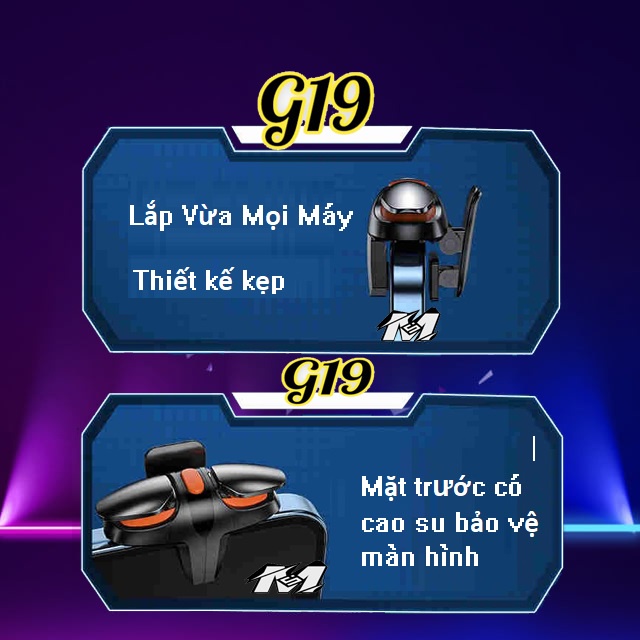 Nút bắn PUBG, FF Ros,…dòng cơ G19 vật lý bắn game siêu nhạy tay cầm chơi gaming chuyên cho game thủ, Phụ kiện chơi game