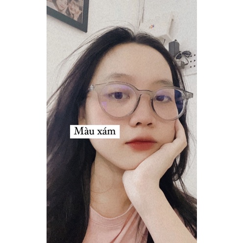 Kính form bầu viền dày, lắp được tròng cận