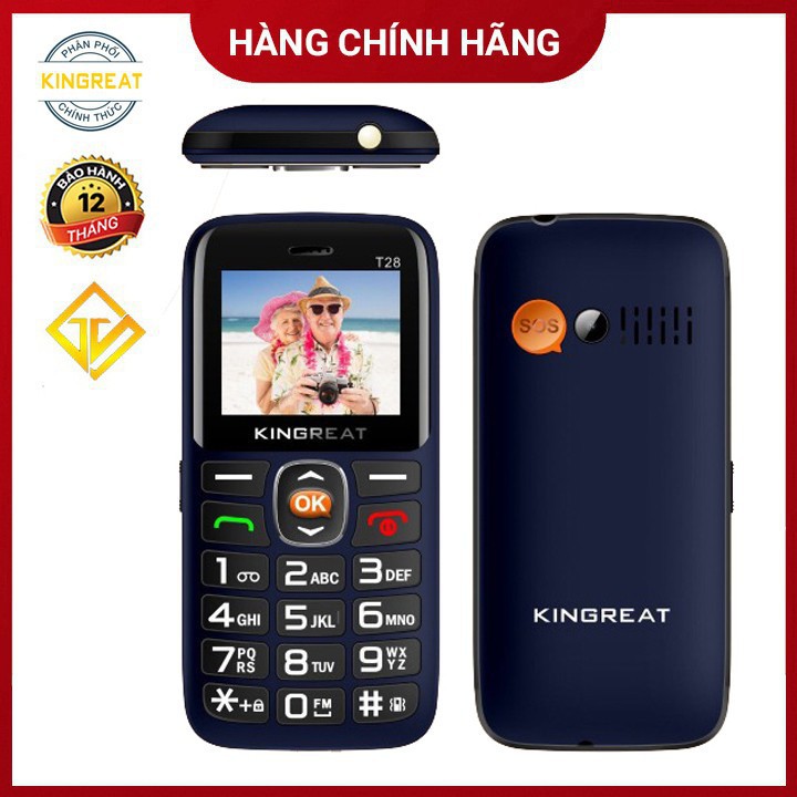 Điện thoại Kingreat T28 - Loa to - 2 sim - Hàng chính hãng - Bảo hành 12 tháng