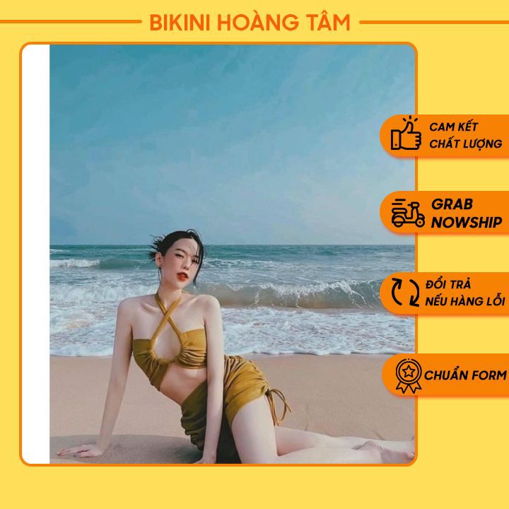 Bikini biển nữ ❤️ Siêu hót ❤️ Đồ bơi nữ màu cafe cực Tây