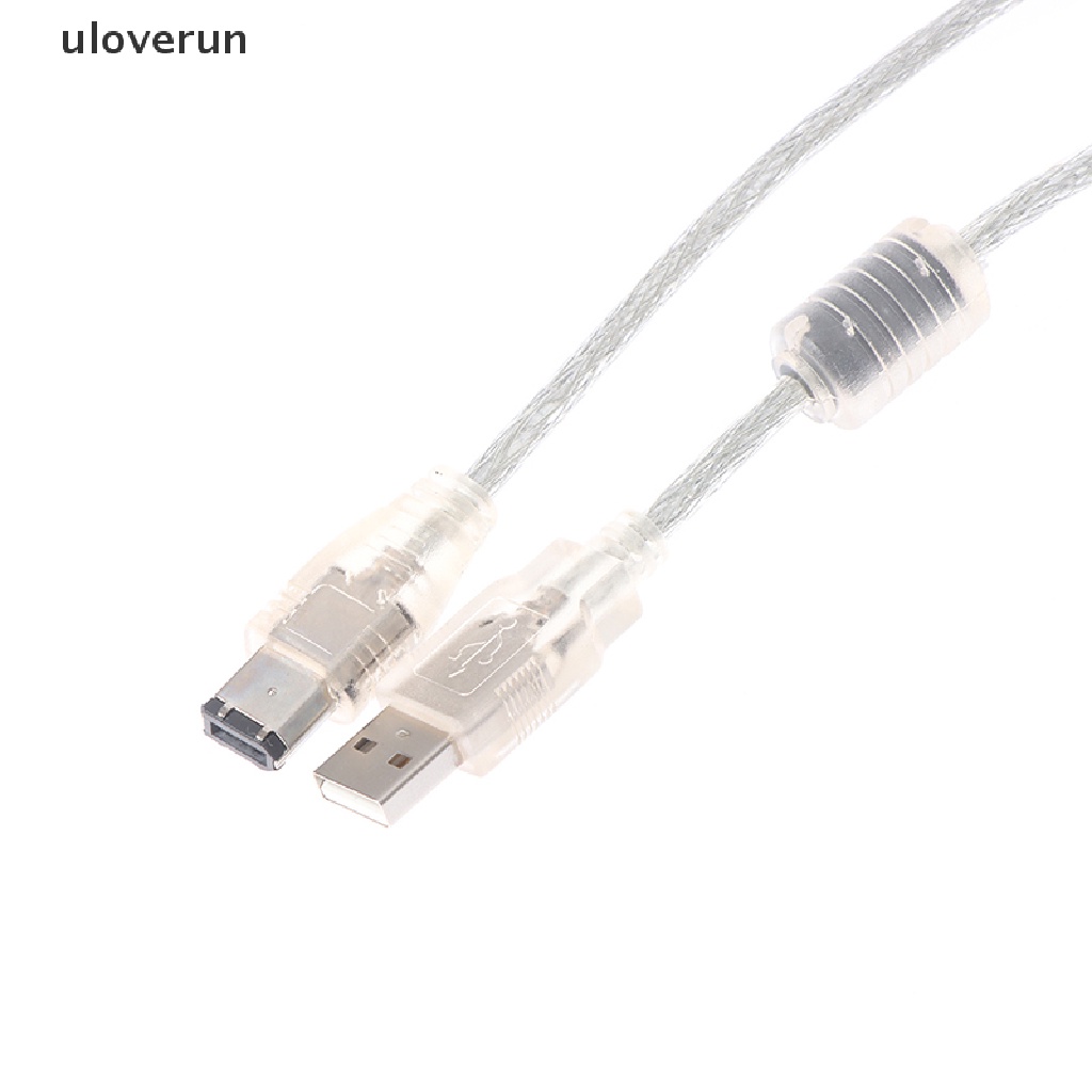 Dây Cáp Chuyển Đổi uloverun 1 X Firewire IEEE 1394 6 Pin Male Sang USB 2.0 Male