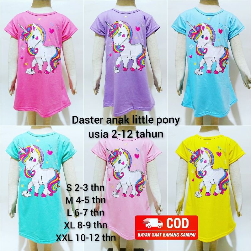 Áo Thun In Hình My Little Pony Thời Trang Cho Bé Từ 2-12 Tuổi