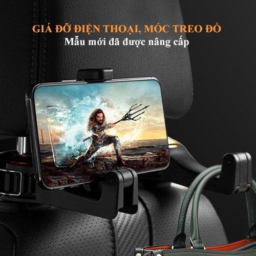 Móc Treo Đồ Trên Ô Tô Tiện Lợi, Giá Đỡ Điện Thoại Đa Năng | BigBuy360 - bigbuy360.vn