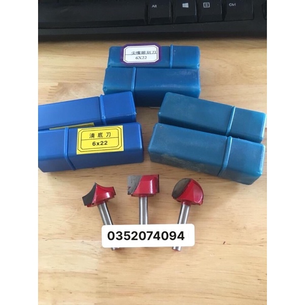 Mũi phay quả đào - phay cong- phay mặt bàn đk12-22-32
