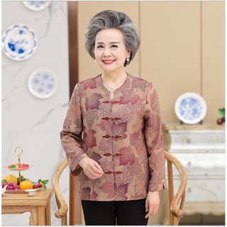 Bộ quần áo trung niên TLT tay dài sang trọng ( lá phong )