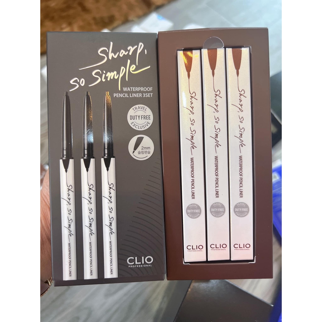 Chì kẻ mắt Clio Sharp So Simple Waterproof Pencil Liner