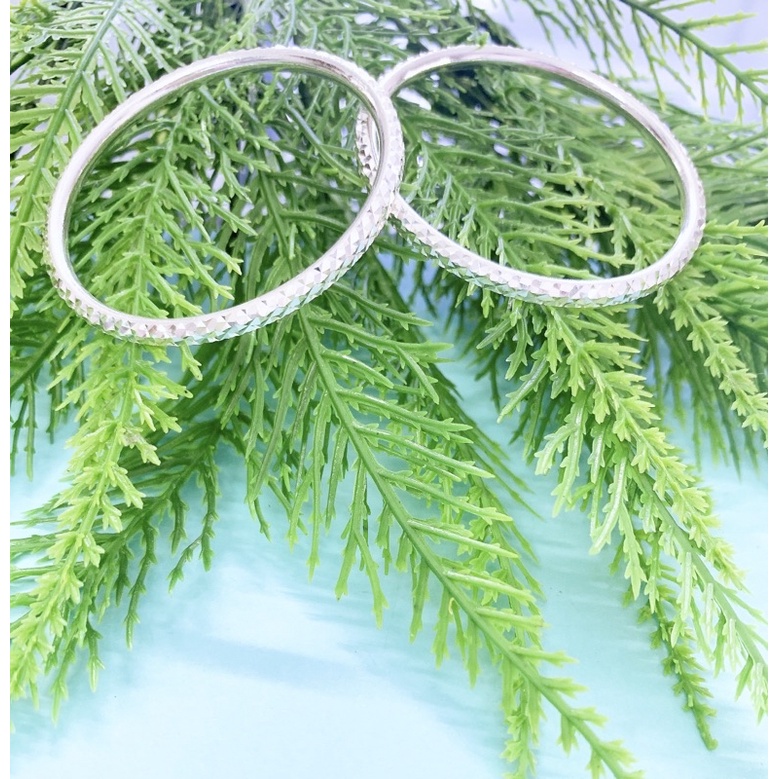 Vòng bạc ta S990 chạm máy cho bé gái BG001 Ann’s Silver