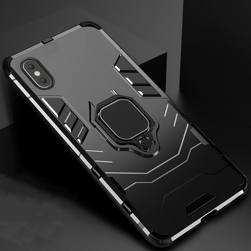 Ốp Điện Thoại Chống Sốc Bảo Vệ Toàn Diện Có Giá Đỡ Dạng Vòng Tròn Cho iPhone 13 12 11 Pro XS Max X XR