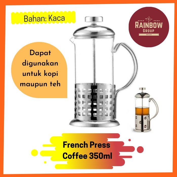 Coffee Tea Plunger French Press Coffee Maker 350ml Tea Coffee