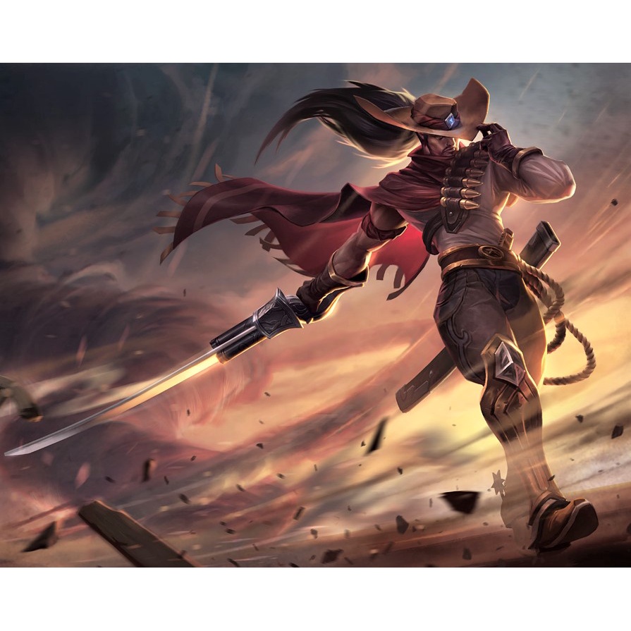 Tranh vải Decor LoL Liên Minh Huyền Thoại- in tất cả Champ theo yêu cầu