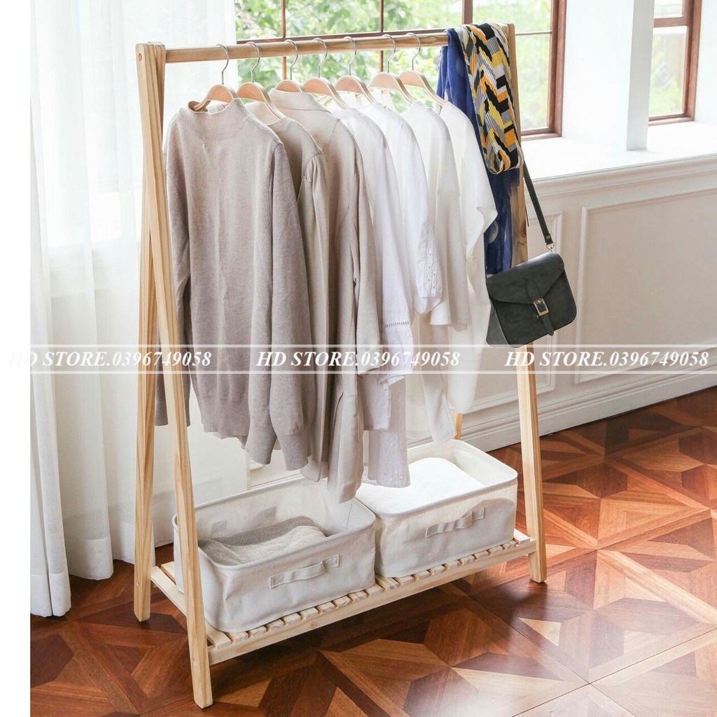 Giá Treo Quần Áo 💗FREESHIP💗 Kệ Treo Quần Áo Chữ A 1 Tầng Đa Năng Gỗ MDF Cao Cấp
