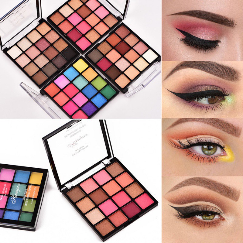 [Hàng mới về] Bảng màu phấn mắt chống nước lâu phai 16 màu kết hợp thời trang | BigBuy360 - bigbuy360.vn