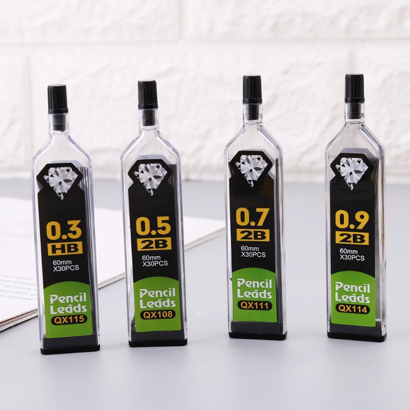 5 Ruột Bút Chì Bấm 0.3 / 0.5 / 0.7 / 0.9mm Hb 2b