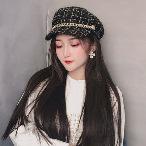 Nón giả tóc xoăn dài thời trang mùa đông