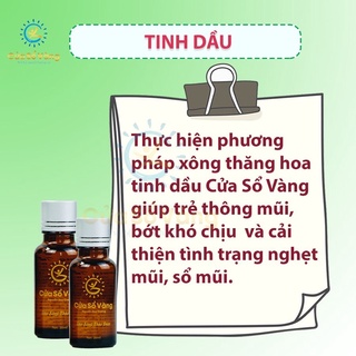 Tinh Dầu xông ,tinh dầu thảo Dược Cửa Sổ Vàng 20ml hàng chính hãng