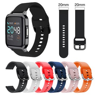 Dây Đeo Thay Thế Chất Liệu Silicon Màu Trơn Cho Xiaomi Haylou LS01
