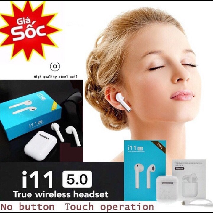 Tai nghe Bluetooth Mini i11 Phiên Bản Mới Chất Lượng, Tự Động Kết Nối - Tainghe Bluetooth Không Dây i11 | BigBuy360 - bigbuy360.vn