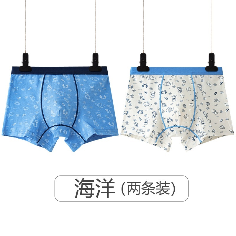 Quần lót tam giác bé trai chất vải cotton cao cấp 2- 18 tuổi combo 2 chiếc