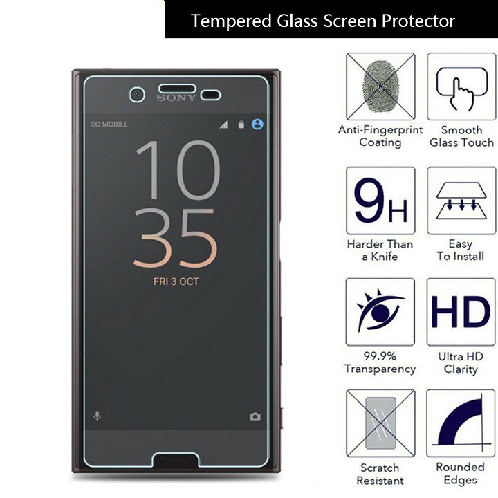 Miếng dán kính cường lực cho Sony Xperia XZ Premium hiệu HBO  - hàng chính hãng