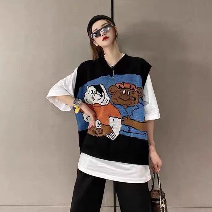 Gile len nữ thổ cẩm kiểu dáng hoạt hình dễ thương mẫu thời trang quảng châu cao cấp min.store365