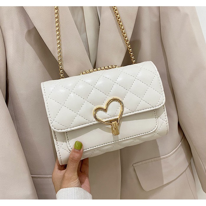 [RẺ MÀ CHẤT] Túi đeo chéo, Túi đeo chéo khoá tim siêu yêu - QT013 | BigBuy360 - bigbuy360.vn