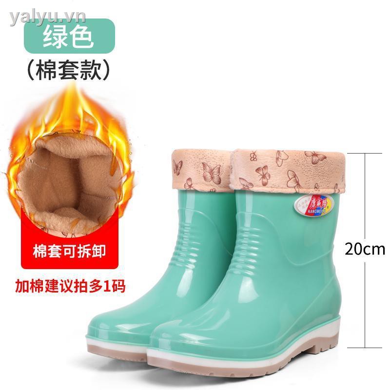 Thời Trang Giày Bốt Đi Mưa Cổ Cao Phong Cách Hàn Quốc Chống Thấm Nước Chống Trượt Cho Nữ | BigBuy360 - bigbuy360.vn