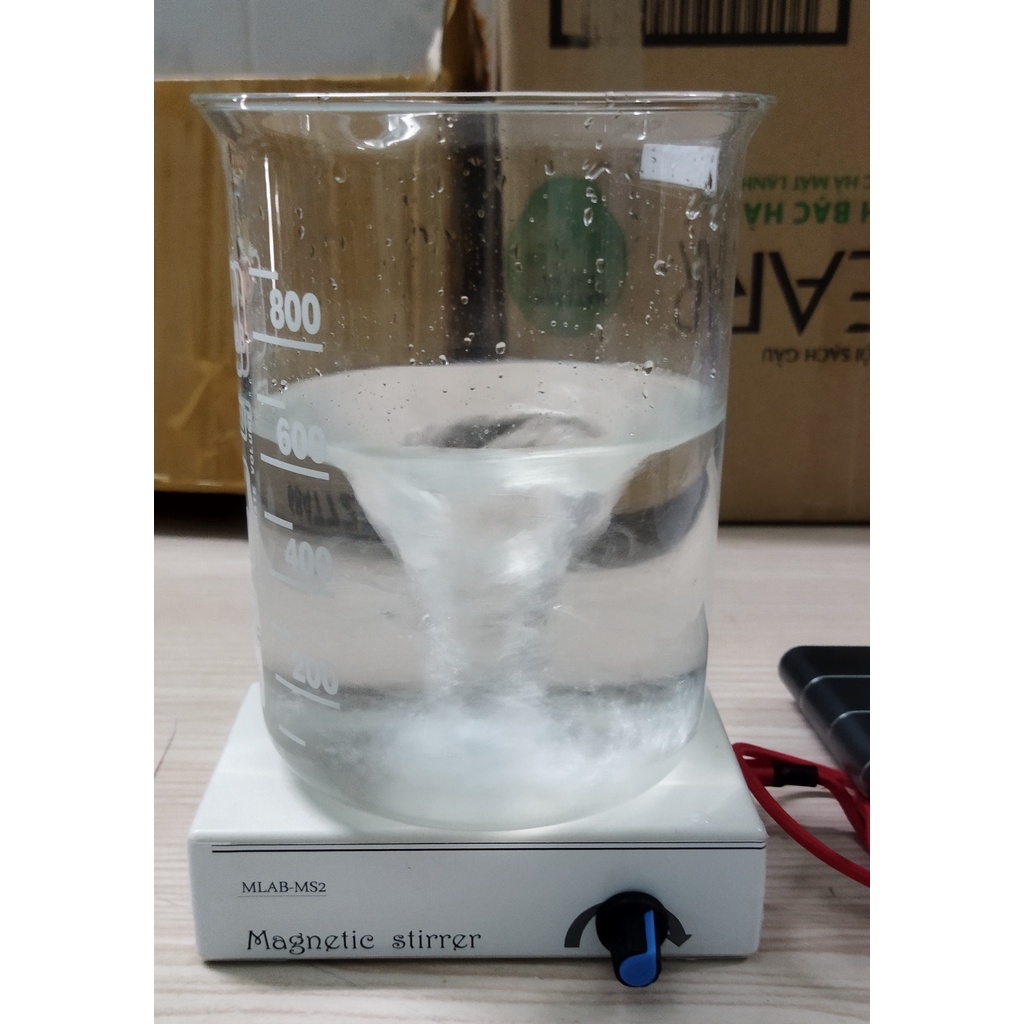 Máy khuấy từ mini tặng kèm cá từ cho đông trùng hạ thảo, hóa mỹ phẩm